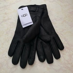 Genuine leather Ugg winter gloves